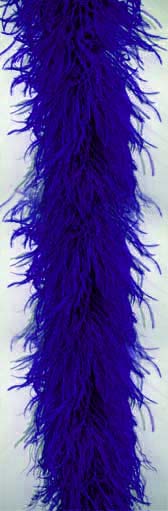 Ostrich feather boa 4 ply - #17 NAVY BLUE